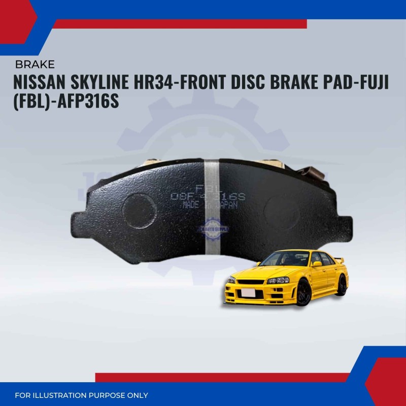Nissan Skyline HR34-Front Disc Brake Pad-FUJI (FBL)-AFP316S