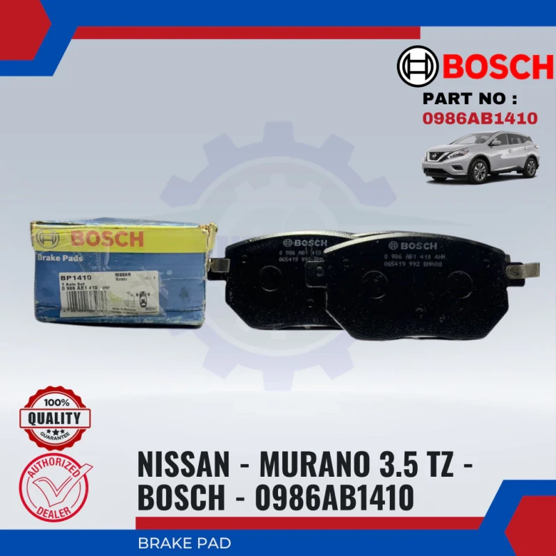 Nissan Murano 3.5 TZ50. PZ50. PNZ50. Infiniti FX-Front Disc Brake Pad-BOSCH-0986AB1410-BP1410