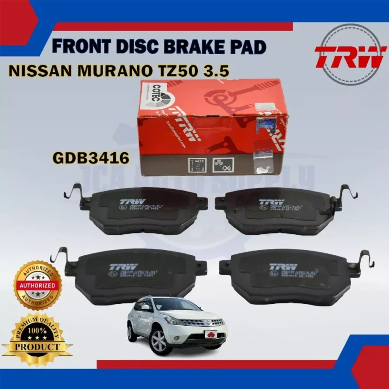 Nissan Murano TZ50 3.5cc-Altima-Front Disc Brake Pad-TRW-GDB3416