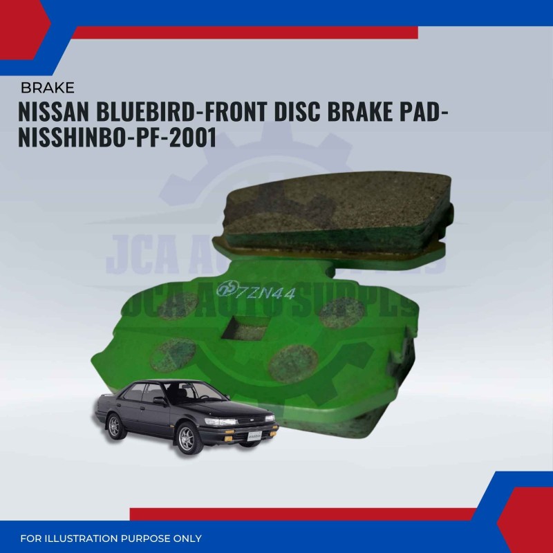 Nissan Bluebird-Front Disc Brake Pad-NISSHINBO-PF-2001