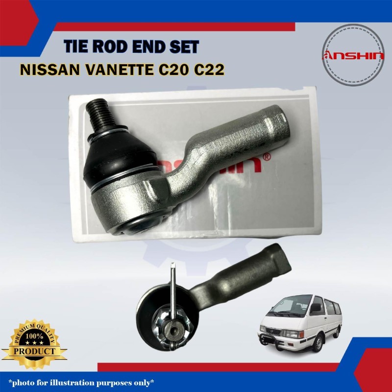 Tie Rod End Set-Nissan Vanette C20-C22-Anshin-NIE-48520-G2525