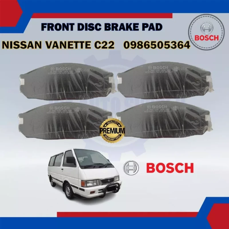 Nissan Vanette C22-Front Disc Brake Pad-BOSCH-0986505364-BP5364