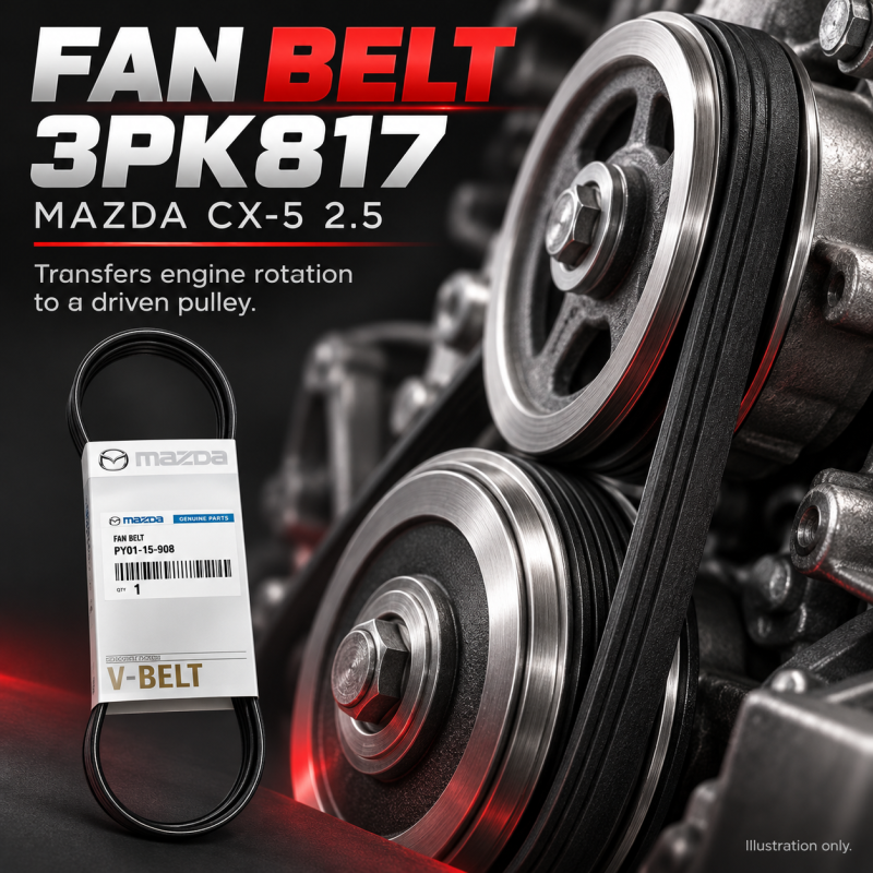 MAZDA CX5-2.5 FAN BELT 3PK817