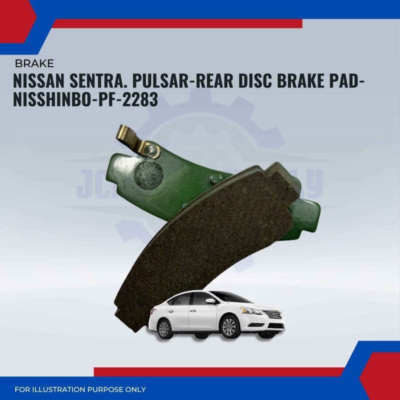 Nissan Sentra. Pulsar-Rear Disc Brake Pad-NISSHINBO-PF-2283