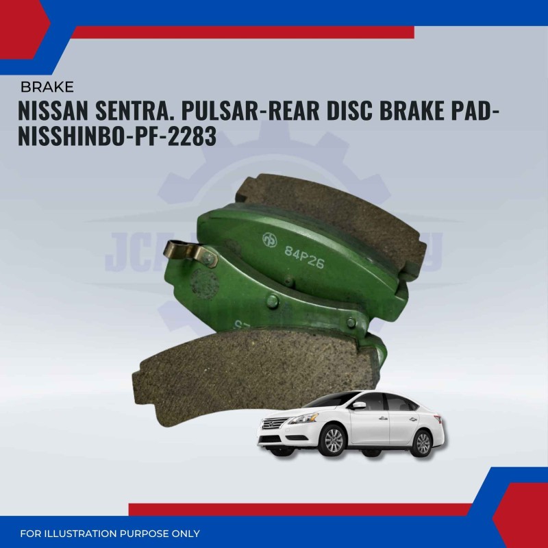 Nissan Sentra. Pulsar-Rear Disc Brake Pad-NISSHINBO-PF-2283