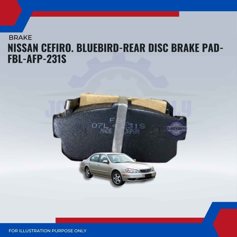 Nissan Cefiro. Bluebird-Rear Disc Brake Pad-FBL-AFP-231S