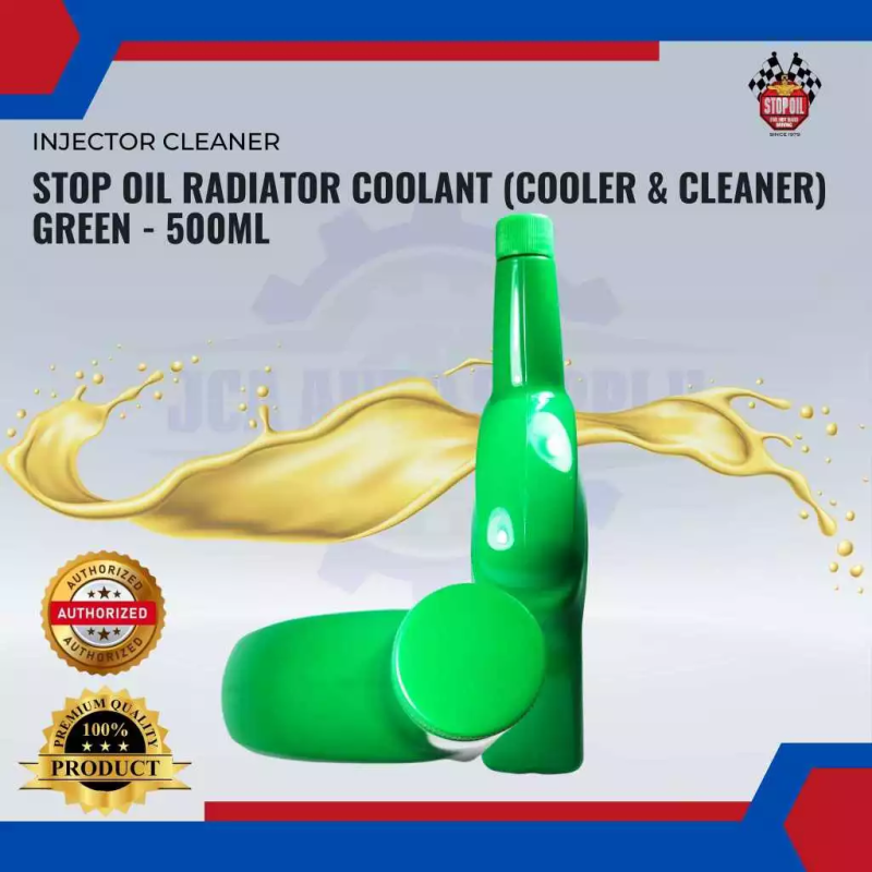 STOP OIL Radiator Coolant (Cooler & Cleaner) Green-500ML
