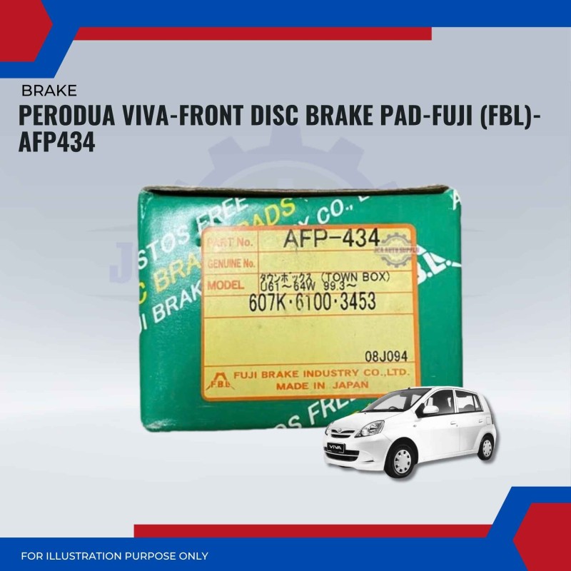 Perodua Viva-Front Disc Brake Pad-FUJI (FBL)-AFP434