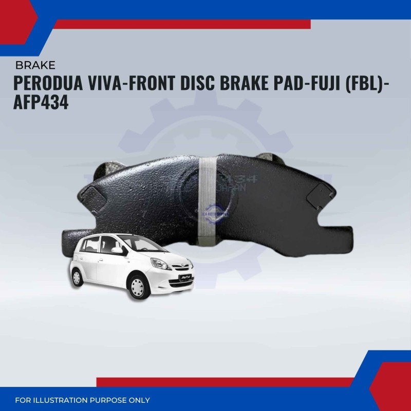 Perodua Viva-Front Disc Brake Pad-FUJI (FBL)-AFP434