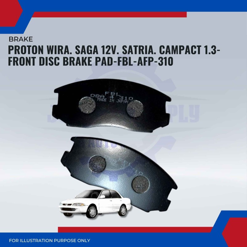 Proton Wira. Saga. Satria-Front Disc Brake Pad-FBL-AFP310