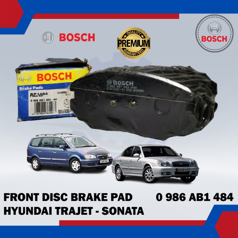 Hyundai Trajet. Sonata. Tucson-Front Disc Brake Pad-BOSCH-0986AB1484-BP1484