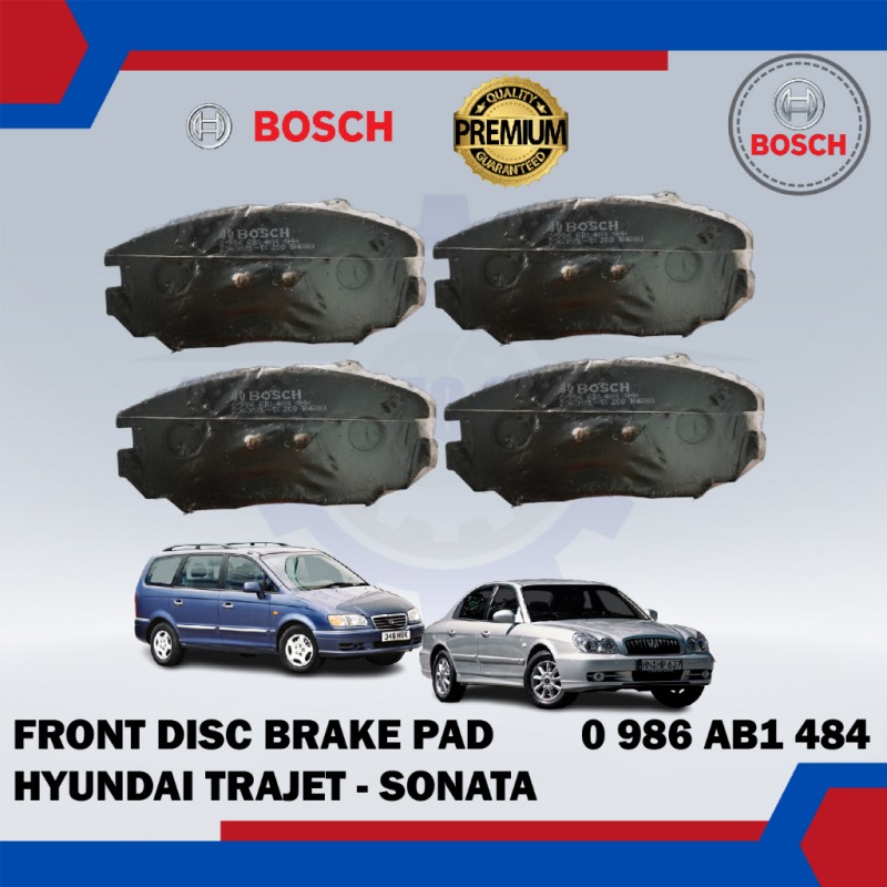 Hyundai Trajet. Sonata. Tucson-Front Disc Brake Pad-BOSCH-0986AB1484-BP1484