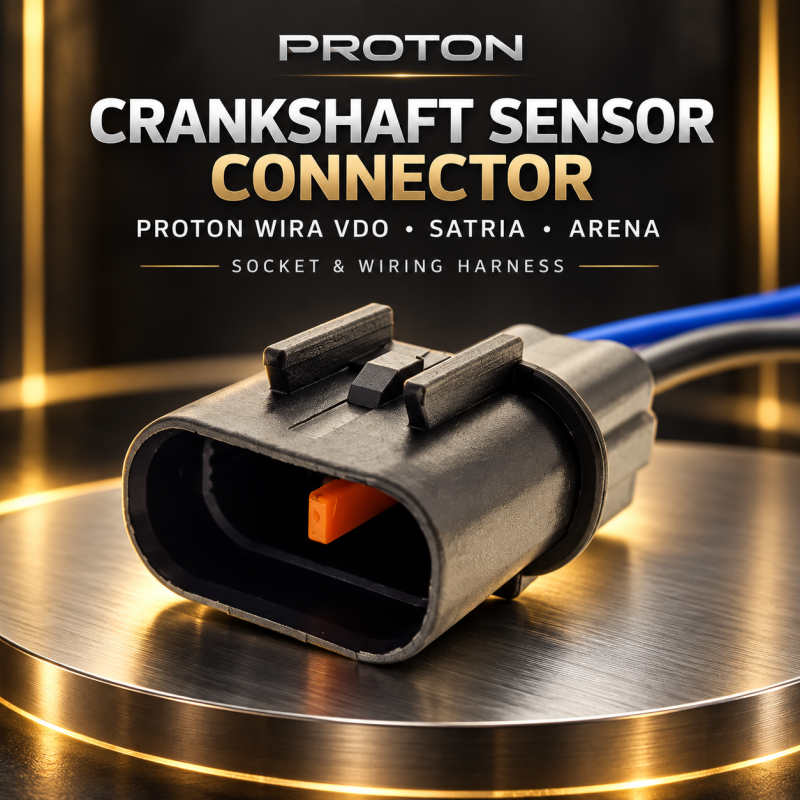 PROTON WIRA VDO/SATRIA/ARENA CRANKSHAFT SENSOR SOCKET CONNECTOR WATER HARNESS