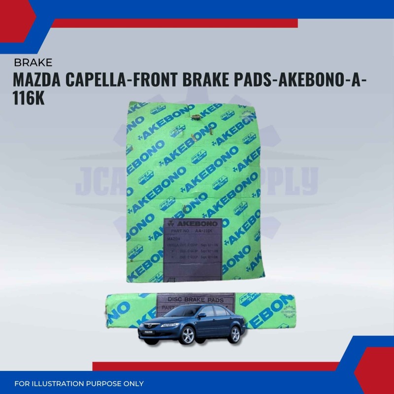 Mazda Capella-Front Brake Pads-AKEBONO-A-116K