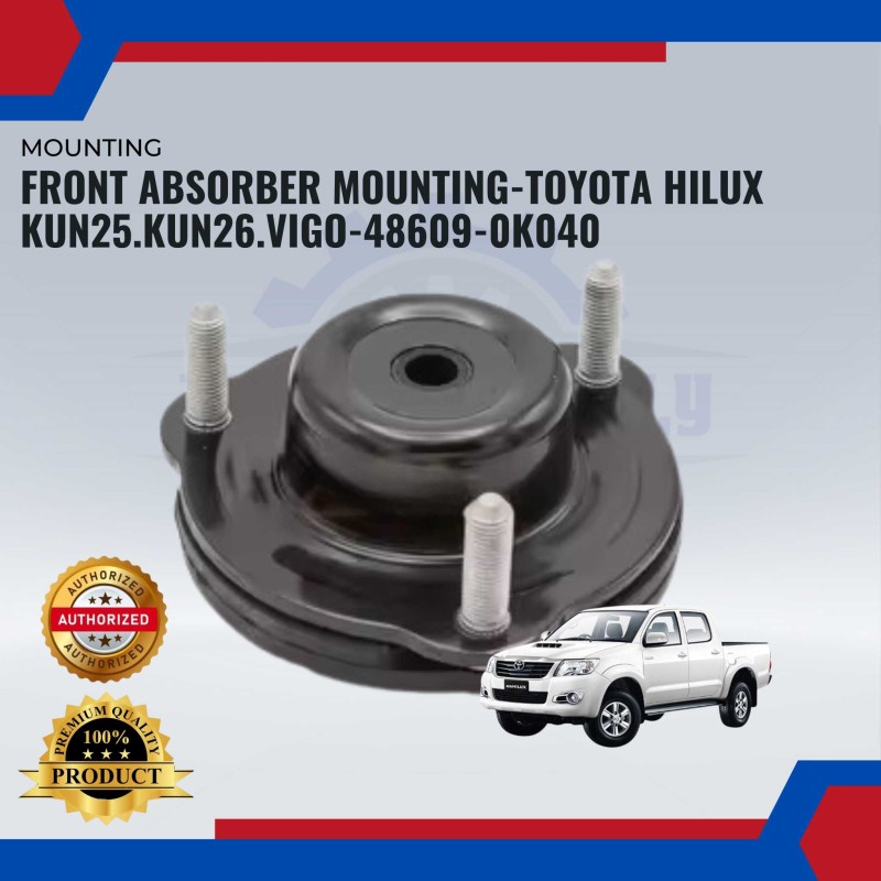 Front Absorber Mounting-Toyota Hilux Vigo KUN25-KUN26-Fortuner KUN50-TGN51-48609-0K040