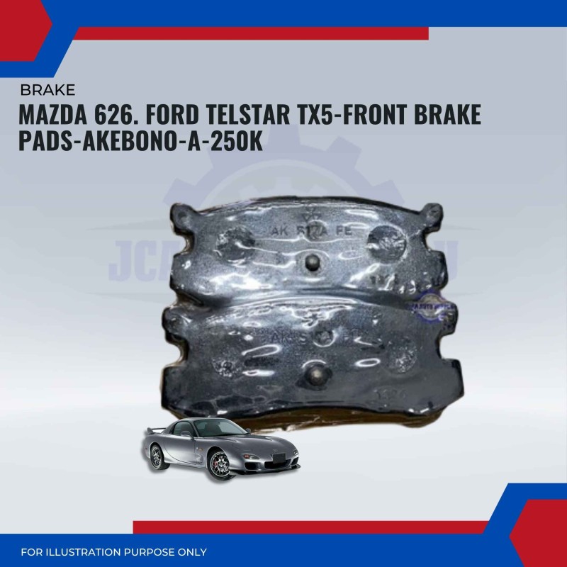 Mazda 626. Ford Telstar TX5-Front Brake Pads-AKEBONO-A-250K