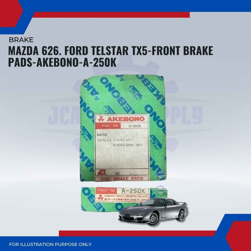 Mazda 626. Ford Telstar TX5-Front Brake Pads-AKEBONO-A-250K