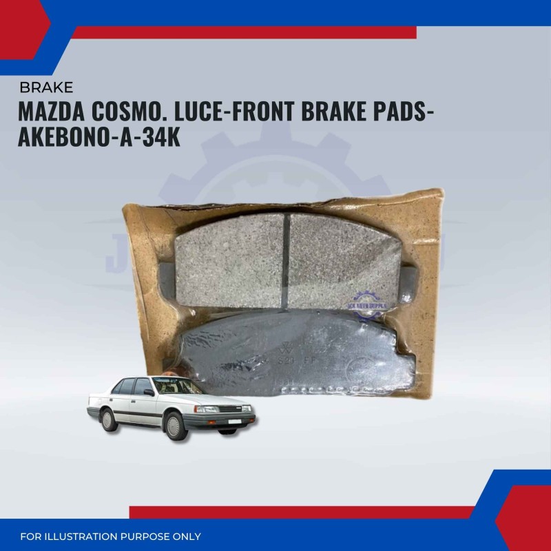 Mazda Cosmo. Luce-Front Brake Pads-AKEBONO-A-34K