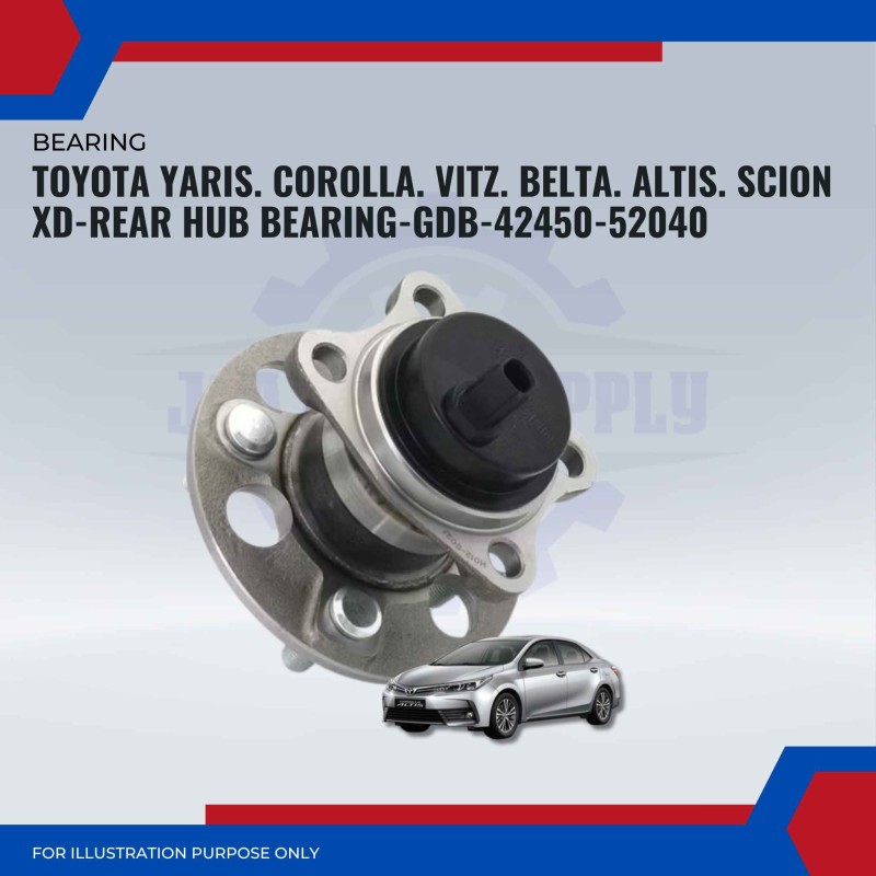 Rear Hub Bearing-Toyota Yaris. Corolla-Vitz-Belta-Altis. Scion XD-GDB-42450-52040