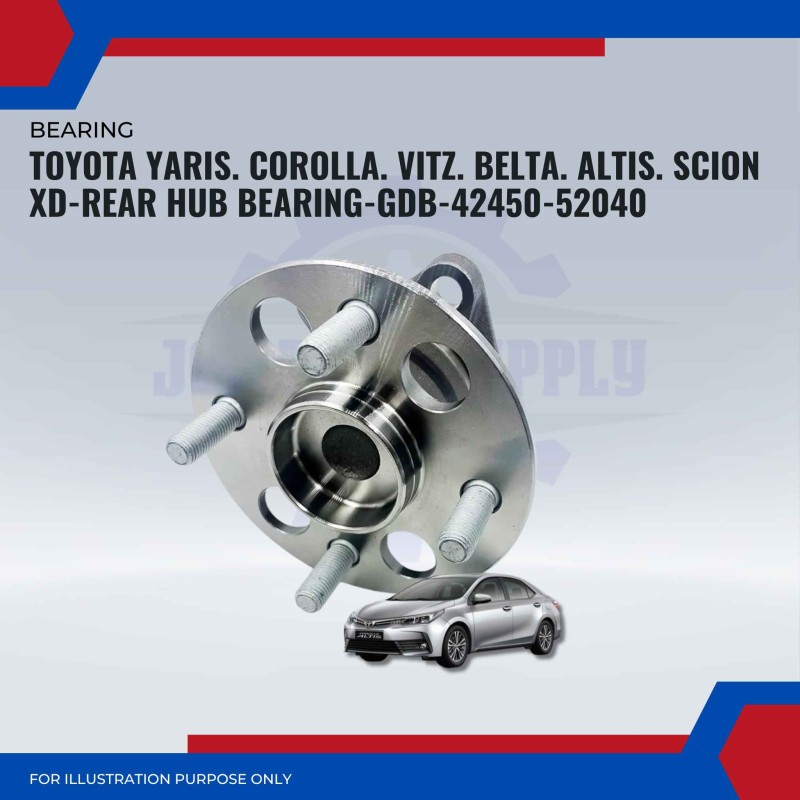 Rear Hub Bearing-Toyota Yaris. Corolla-Vitz-Belta-Altis. Scion XD-GDB-42450-52040