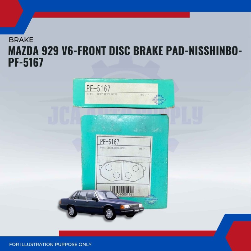 Mazda 929 V6-Front Disc Brake Pad-NISSHINBO-PF-5167