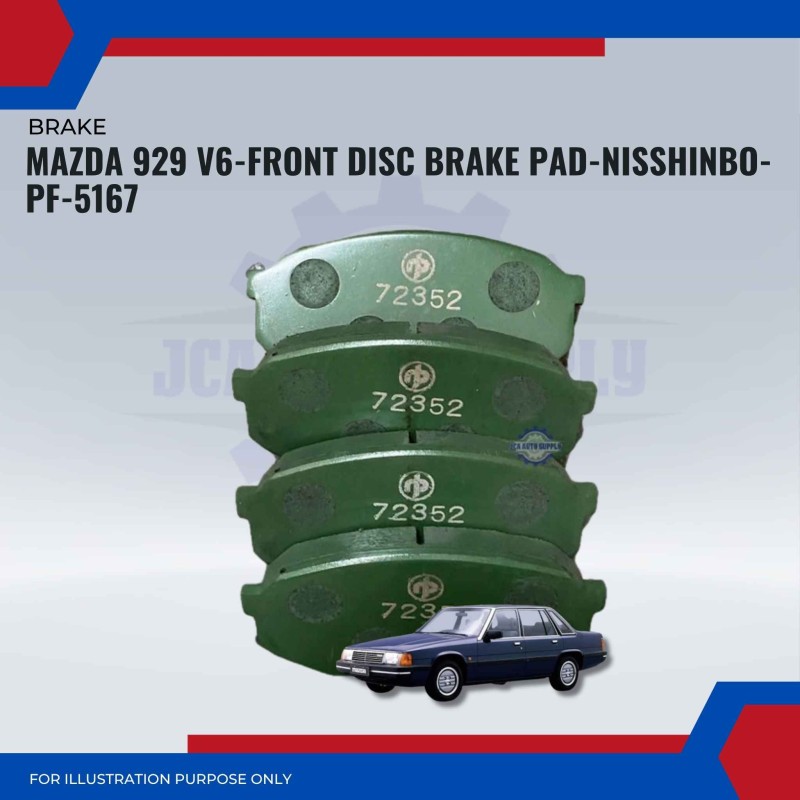 Mazda 929 V6-Front Disc Brake Pad-NISSHINBO-PF-5167