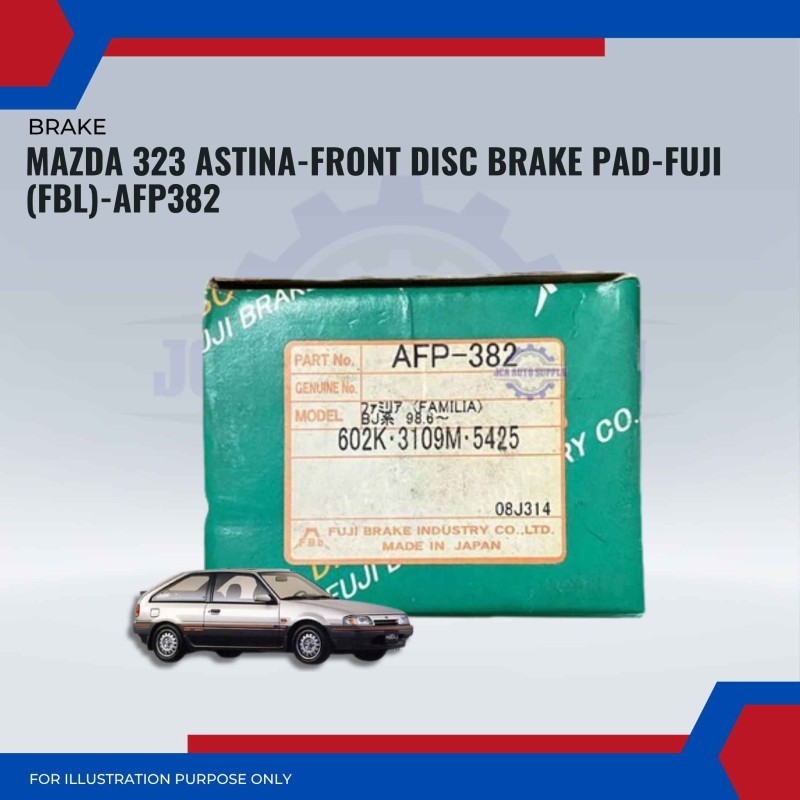 Mazda 323 Astina-Front Disc Brake Pad-FUJI (FBL)-AFP382