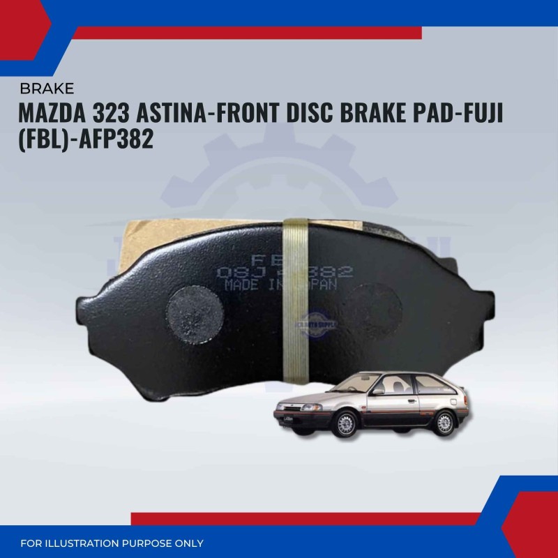 Mazda 323 Astina-Front Disc Brake Pad-FUJI (FBL)-AFP382