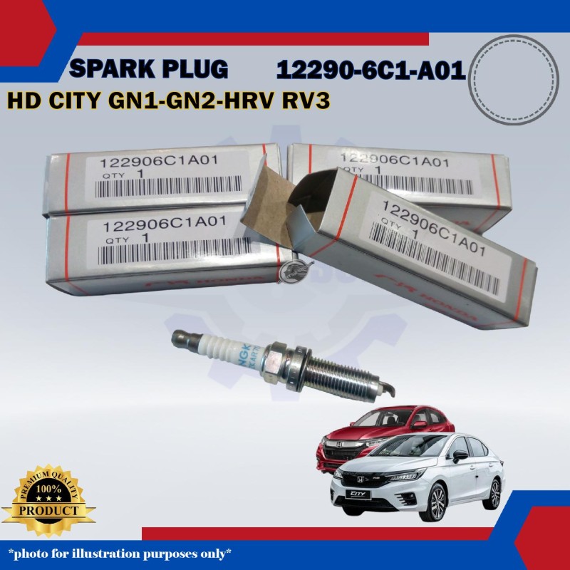 Honda Double Iridium Spark Plug-Honda City GN1-HRV RV5-City T00-12290-6C1-A01-DILZKAR7D11S