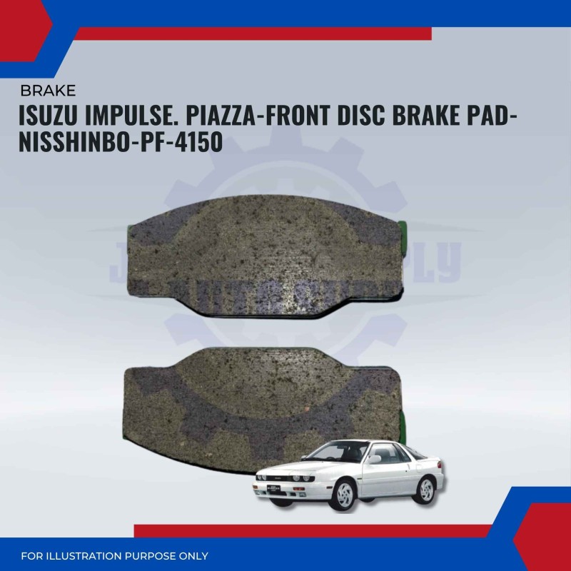 Isuzu Impulse. Piazza-Front Disc Brake Pad-NISSHINBO-PF-4150
