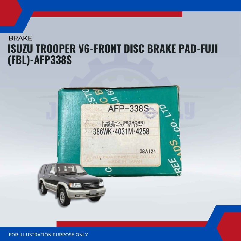 Isuzu Trooper V6-Front Disc Brake Pad-FUJI (FBL)-AFP338S