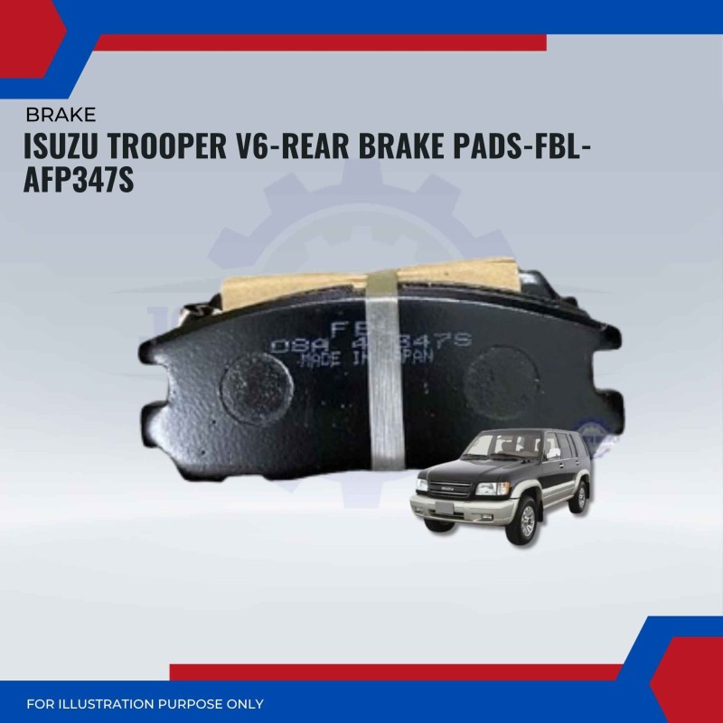 Isuzu Trooper V6-Rear Brake Pads-FBL-AFP347S