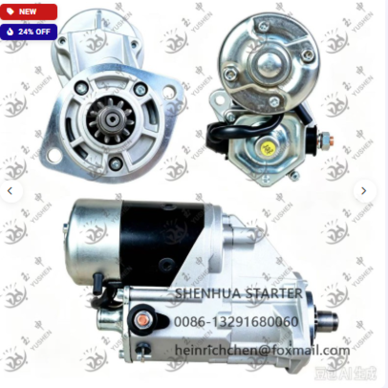Starter Motor NipponDenso 2280001440 2280001444 6008134460 DSN2057 Komatsu PC130 4D95 6D95