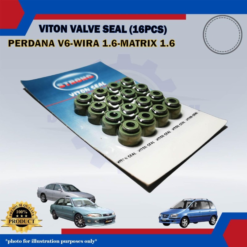 Valve Seal Set (16pcs)-Proton Wira 1.6cc-Perdana V6-Hyundai Matrix 1.6cc-MD184303