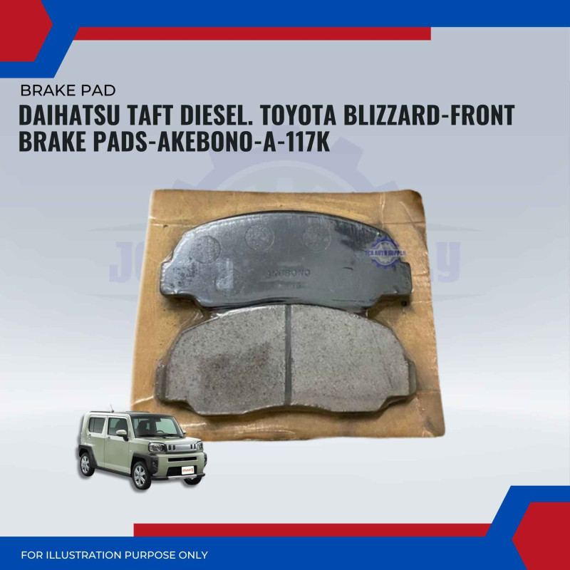 Daihatsu Taft Diesel. Toyota Blizzard-Front Disc Brake Pads-AKEBONO-A-117K