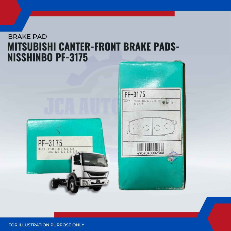 Mitsubishi Canter Front Brake Pads-NISSHINBO PF-3175
