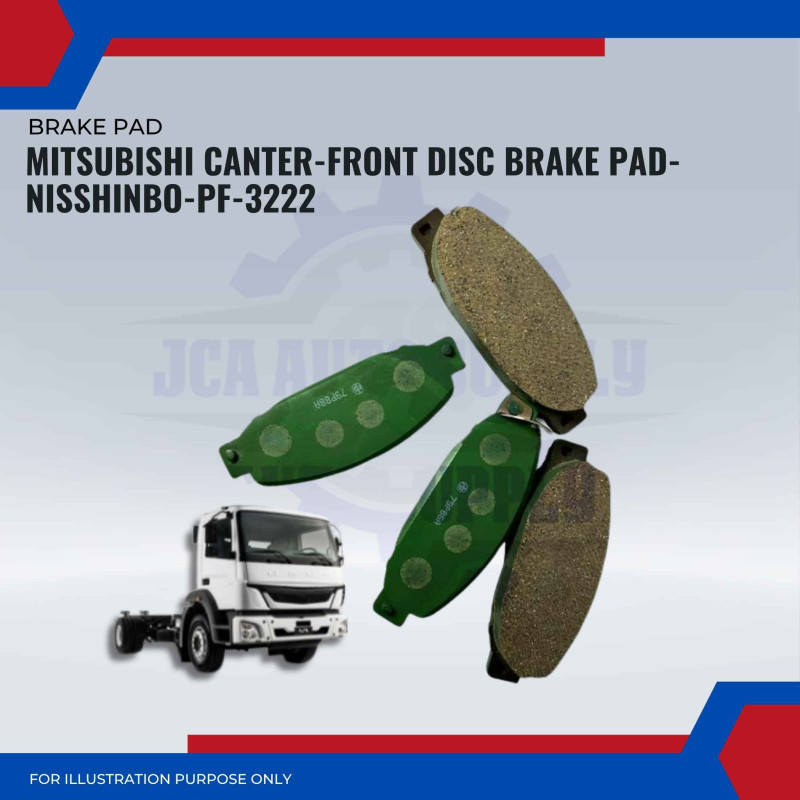 Mitsubishi Canter-Front Disc Brake Pad-NISSHINBO-PF-3222