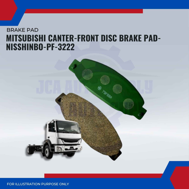 Mitsubishi Canter-Front Disc Brake Pad-NISSHINBO-PF-3222