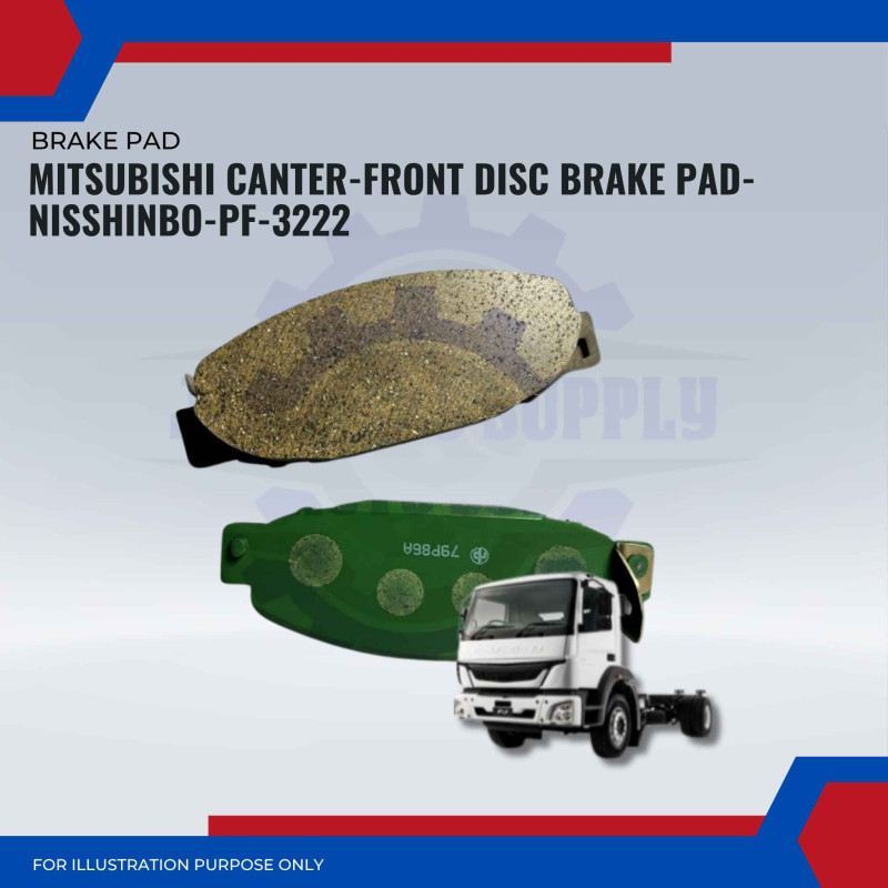 Mitsubishi Canter-Front Disc Brake Pad-NISSHINBO-PF-3222