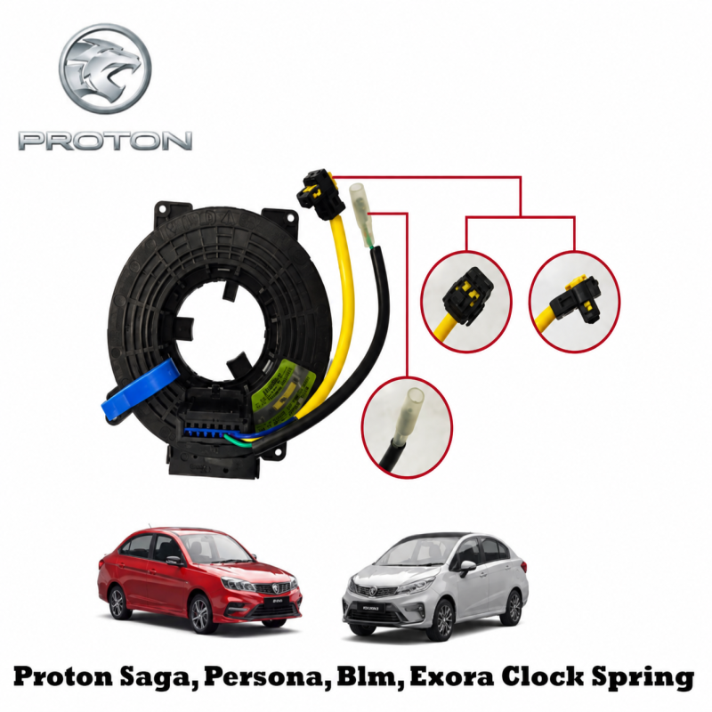 AIR BAG CLOCK SPRING/SPRIAL CABLE PROTON SAGA BLM & SAVVY CLOCK SPRING 1WAY
