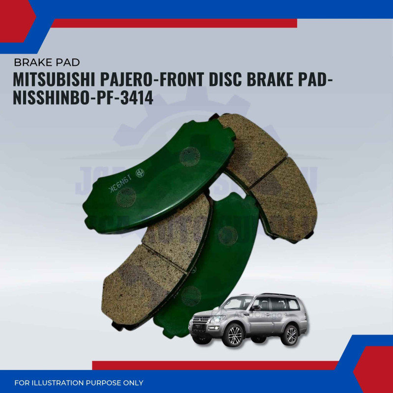 Mitsubishi Pajero-Front Disc Brake Pad-NISSHINBO-PF-3414