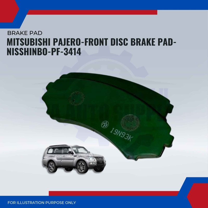 Mitsubishi Pajero-Front Disc Brake Pad-NISSHINBO-PF-3414