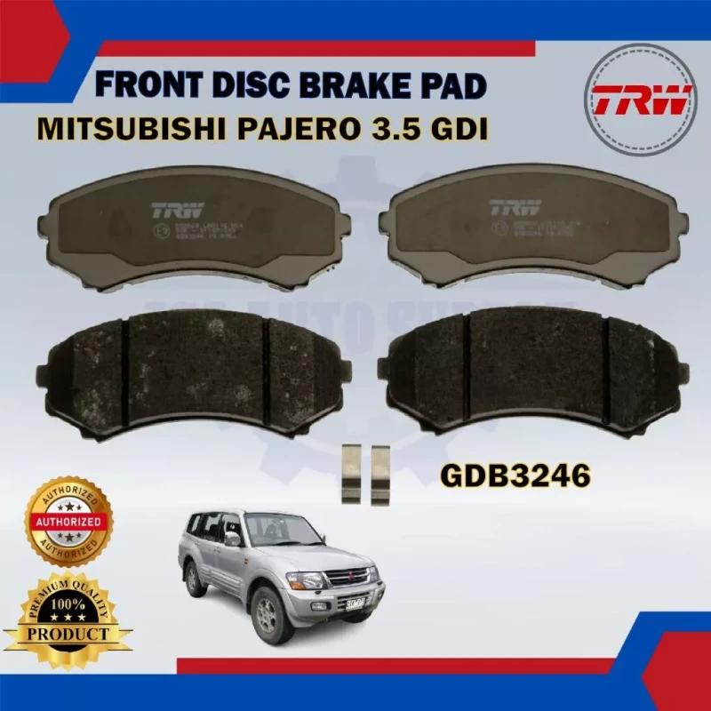 Mitsubishi Grandis 2.4cc NA4W-Pajero 3.5cc-Shogun-Front Disc Brake Pad-TRW-GDB3246