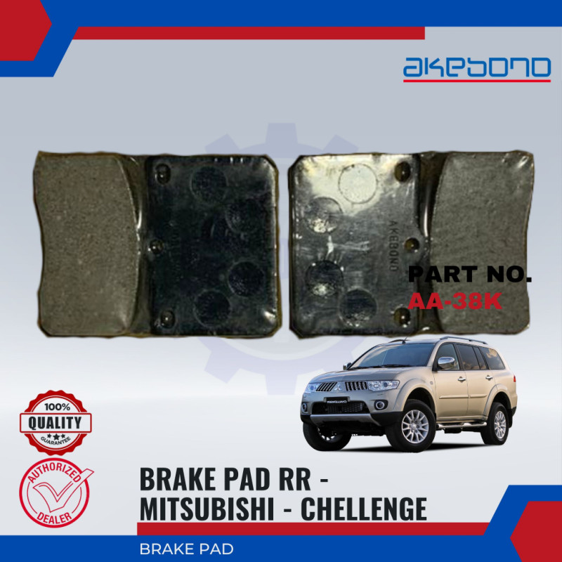Mitsubishi Chellenge-Front Disc Brake Pad-AKEBONO-AA-38K
