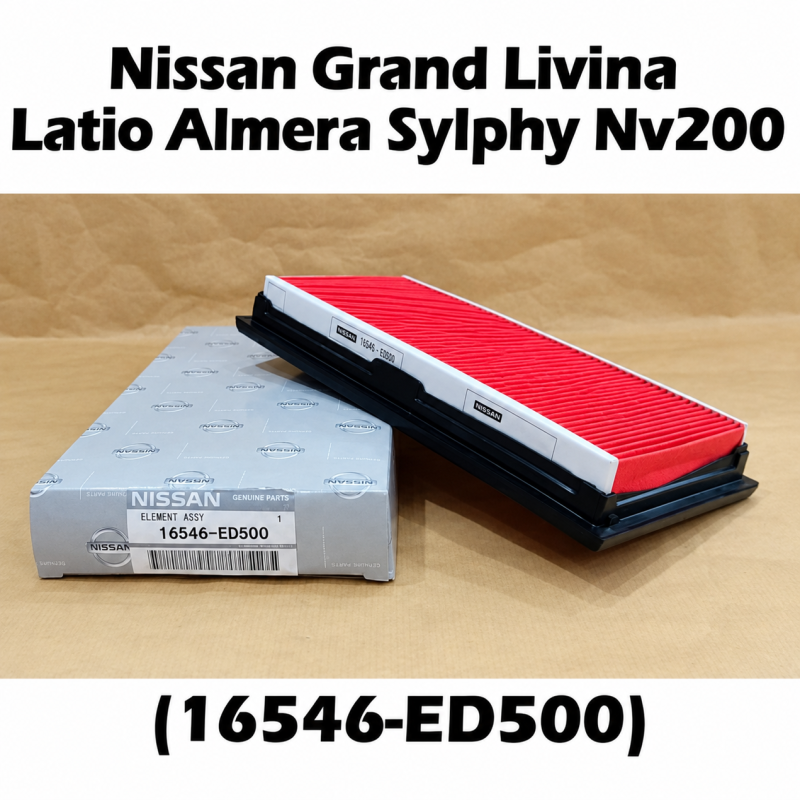 Engine Air Filter / Penapis Udara Enjin For Nissan Grand Livina, Latio, Almera, Sylphy, NV200 (16546-ED500)
