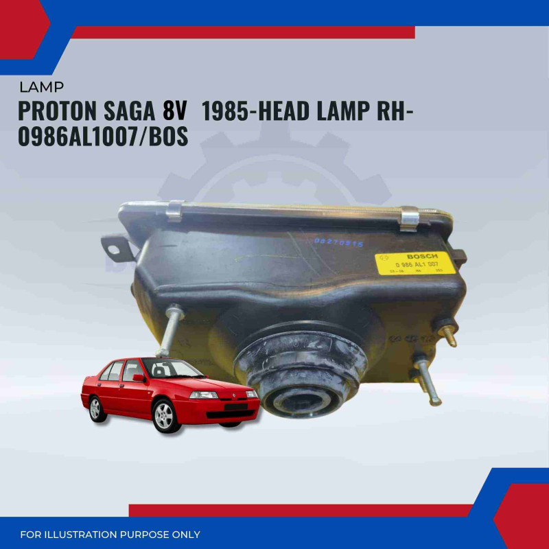 Head Lamp RH-Proton Saga 8V 1985-0986AL1007