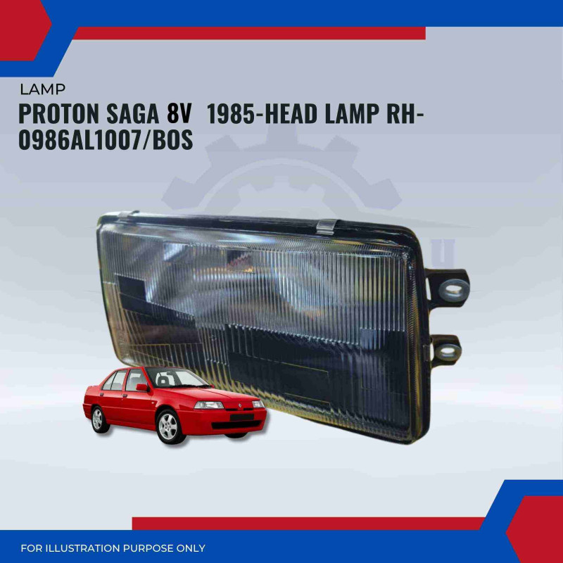 Head Lamp RH-Proton Saga 8V 1985-0986AL1007