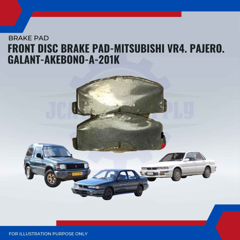Front Disc Brake Pad-Mitsubishi VR4. Pajero. Galant-AKEBONO-A-201K