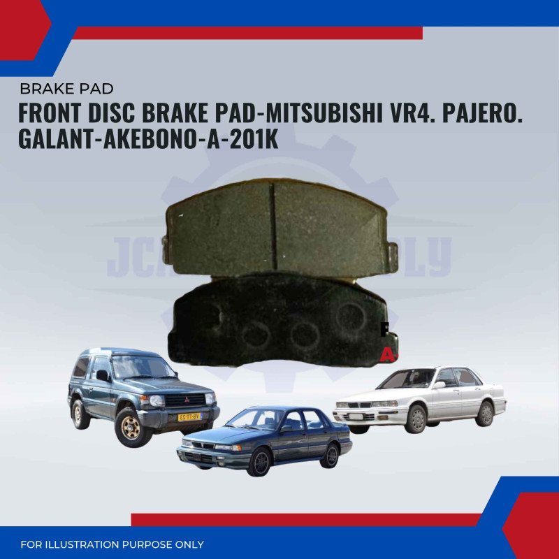 Front Disc Brake Pad-Mitsubishi VR4. Pajero. Galant-AKEBONO-A-201K