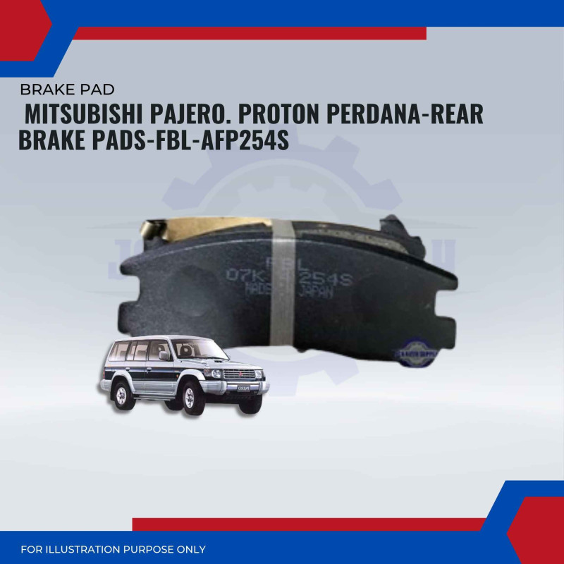 Mitsubishi Pajero. Proton Perdana-Rear Brake Pads-FBL-AFP254S